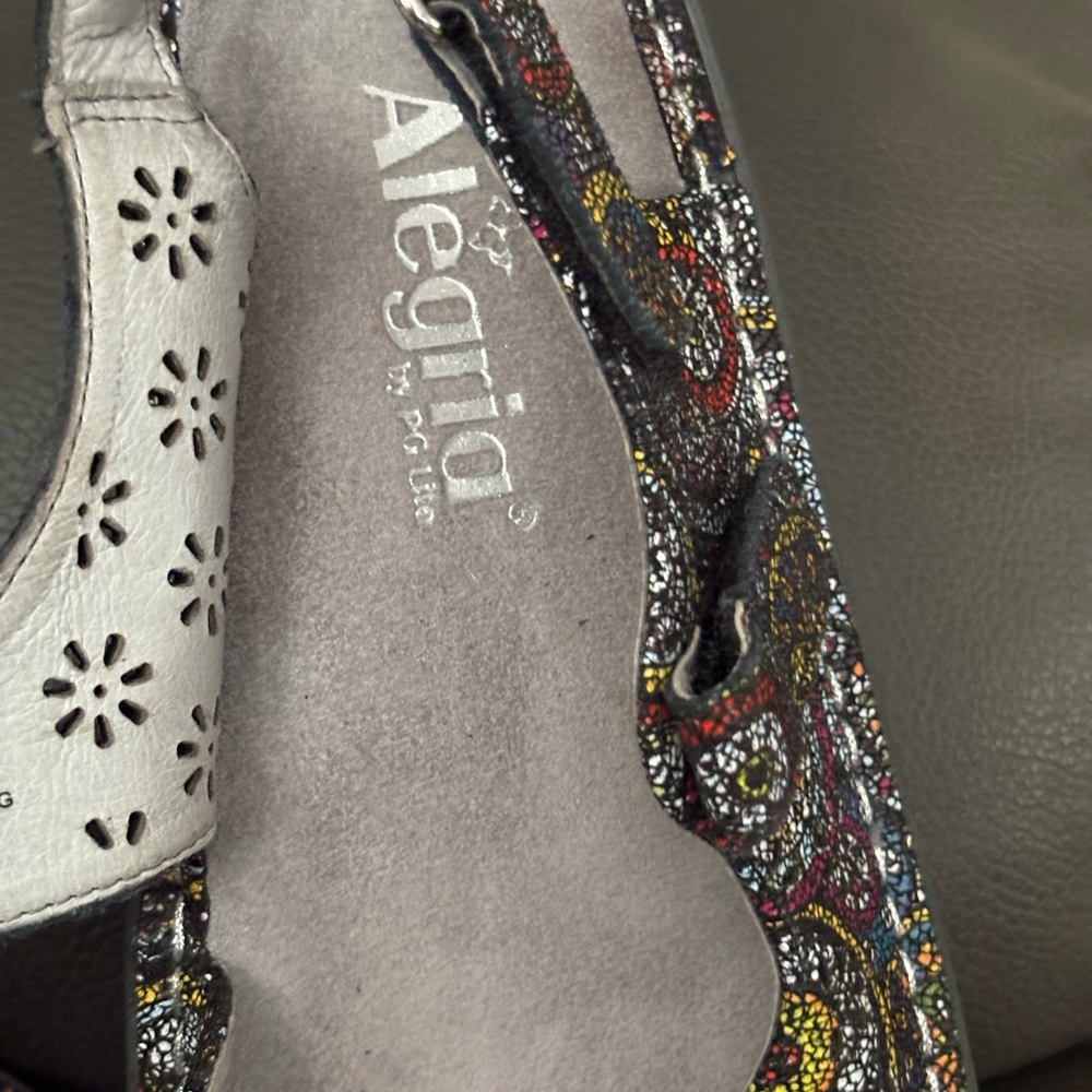 Alegria Women’s Mary Jane Style Multicolor Patterned Shoes - Picture 13 of 15